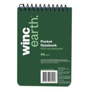 Winc Earth Spiral Notebook Pocket 112X76mm Ruled Top Opening 96 Page