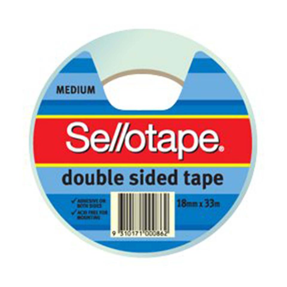 Sellotape 404 Double Sided Tape 18mm x 33m Roll