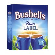 Bushells Blue Label Black Tagged Tea Bags Pack 100