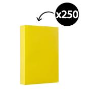 Winc Premium Coloured Cover Paper A4 110gsm Lemon Pack 250