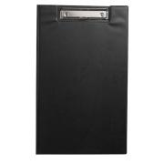 Winc Clipfolder Foolscap with Inside Pocket Black