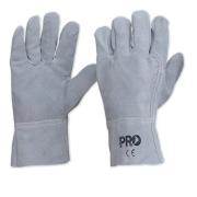 ProChoice 7407 Grey Leather Gloves Size Lrg Pair