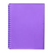 Marbig Display Book With Insert Cover A4 20 Pocket Purple