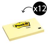 3M Post-It 655 Yellow 73x123mm Pack 12