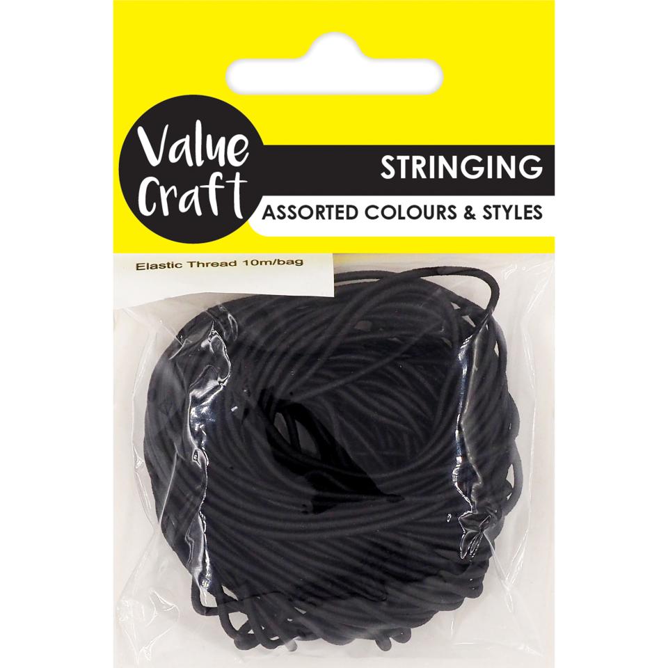 Value Craft Craft Elastic Thread Black 10m Image