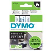 Dymo D1 Label Printer Tape 9mm x 7m Blue On White