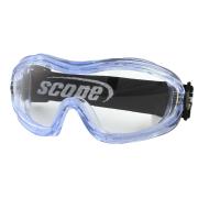 Scope Optics 330Cib Fusion Safety Goggle Clear Lens Ice Blue Frame Each