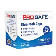 Disposable Crimped Mob Cap 24' PP Blue Pack of 100