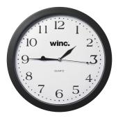 Winc Wall Clock 30cm Diameter Frame Black