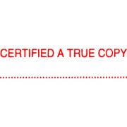 X-Stamper 'Certified A True Copy' Self-Inking Stamp With Red Ink