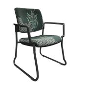 Tjindgarmi Visitor Chair Sled Base with Arms Full Colour 