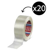 Tesa 4559 Filament Tape Transparent 50mm X 50m Carton 20