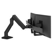Ergotron Hx Desk Dual Monitor Arm  Matte Black