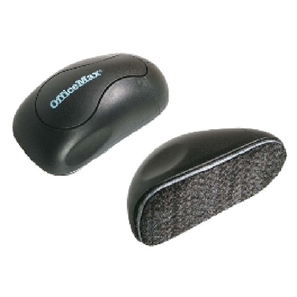 Officemax Magnetic Whiteboard Eraser Mouse Shape Black