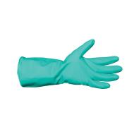 Bastion Nitrile 330 Gloves Green Solvent Resistant Flocklined Size Large Pair