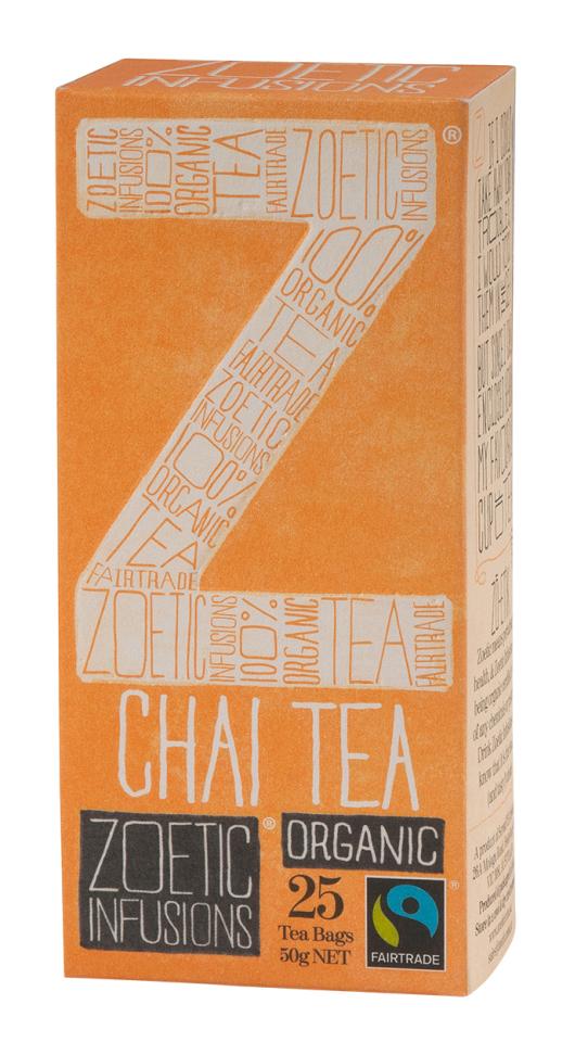 Zoetic Infusions Chai Tea Bags Pack 25 Winc