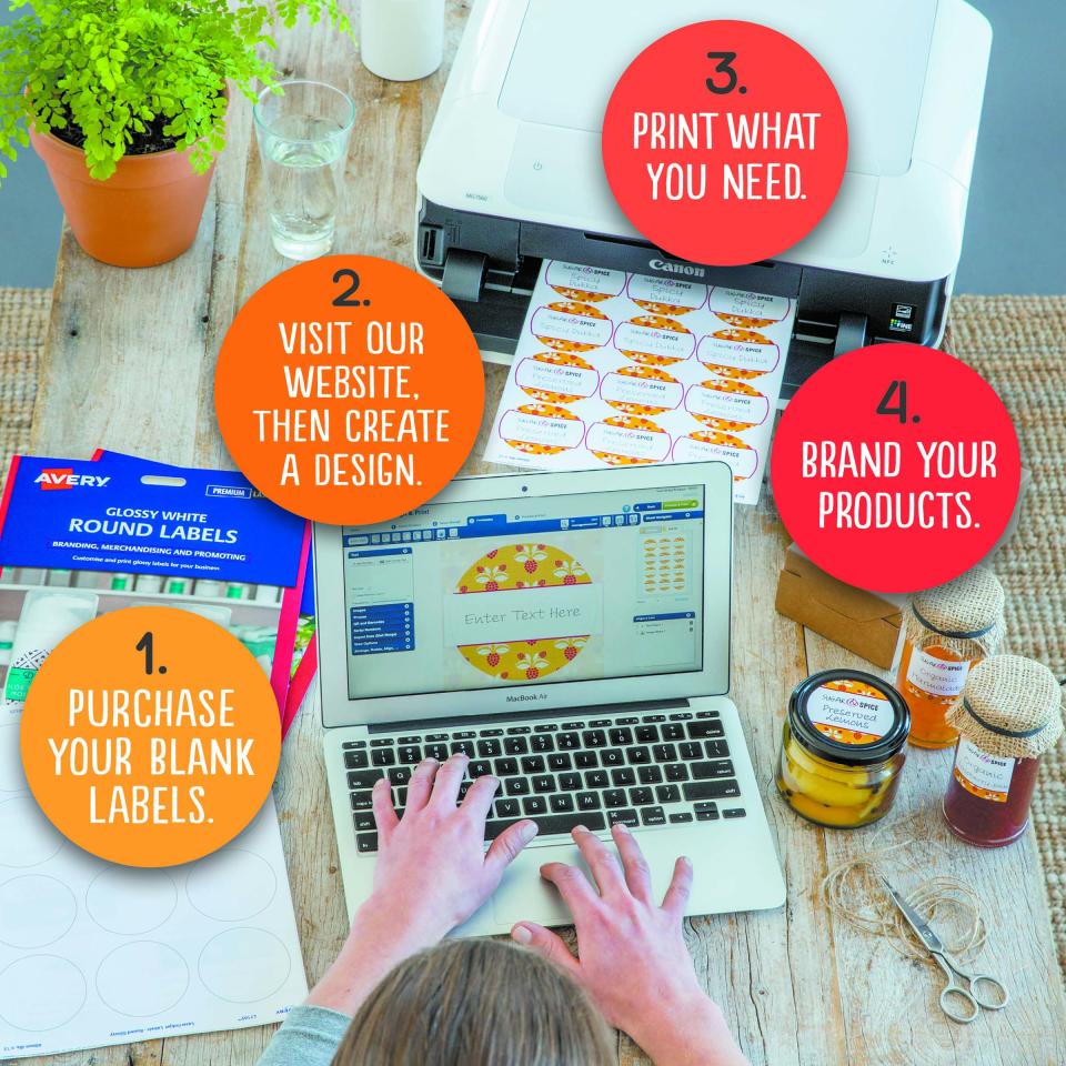 Officeworks print sticker labels