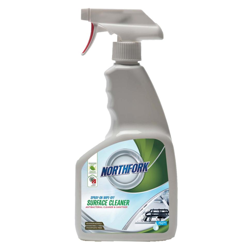 Northfork Spray-On Wipe-Off Surface Cleaner Geca Certified Lemongrass 750ml