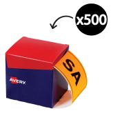 Avery SA Shipping Label 100 x 150.4mm Fluoro Orange 500 Labels