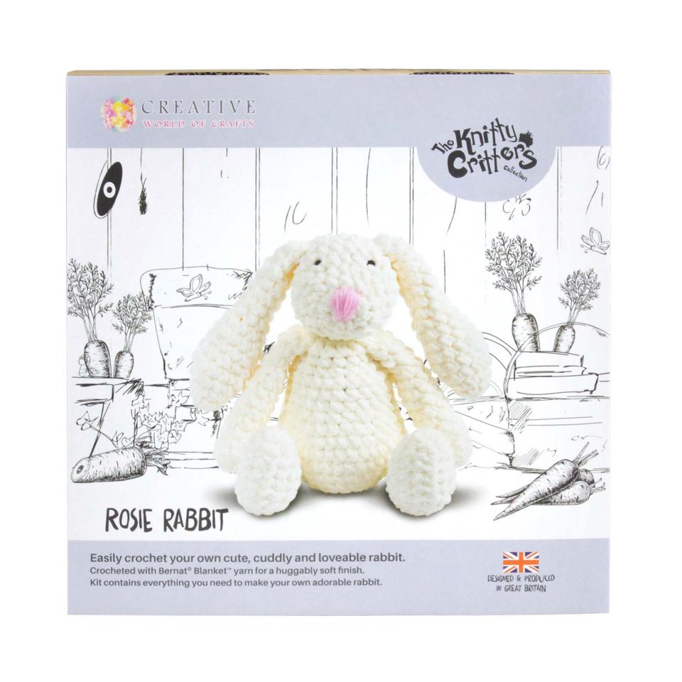 The Knitty Critters Collection Crochet Kit Rosie Rabbit Image