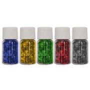 Teter Mek Bright Coloured Glitter Assorted Colours 3g Pack of 12