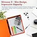 Thumbnail image of Dexas Slimcase 2 Side Open Storage Clipboard A4 Neon Orange
