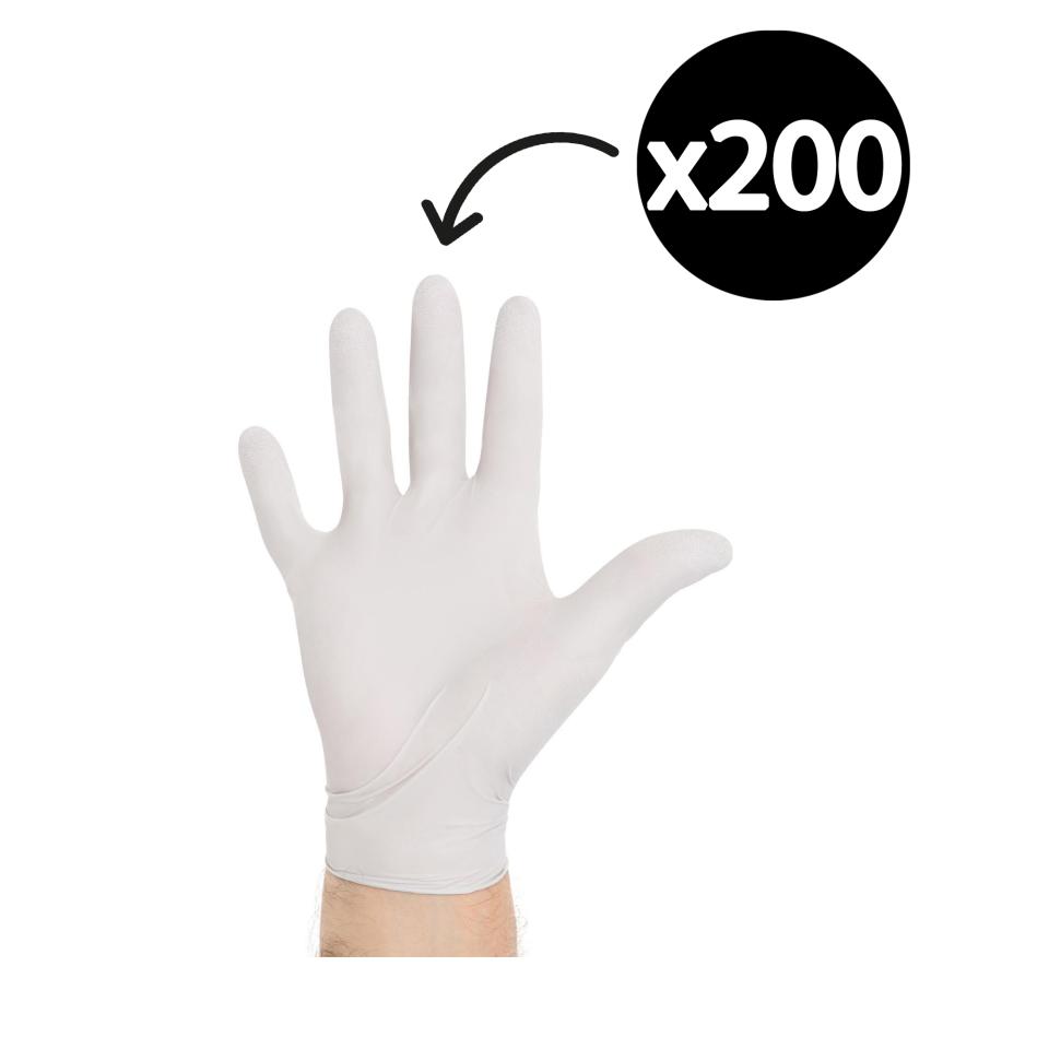 Halyard Sterling  Nitrile Exam Disposable Gloves White Box 200
