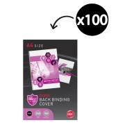 GBC Gloss Back Binding Cover A4 250 GSM Black Pack 100