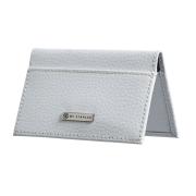 M By Staples Leather Business Card Case 2 Pocket White