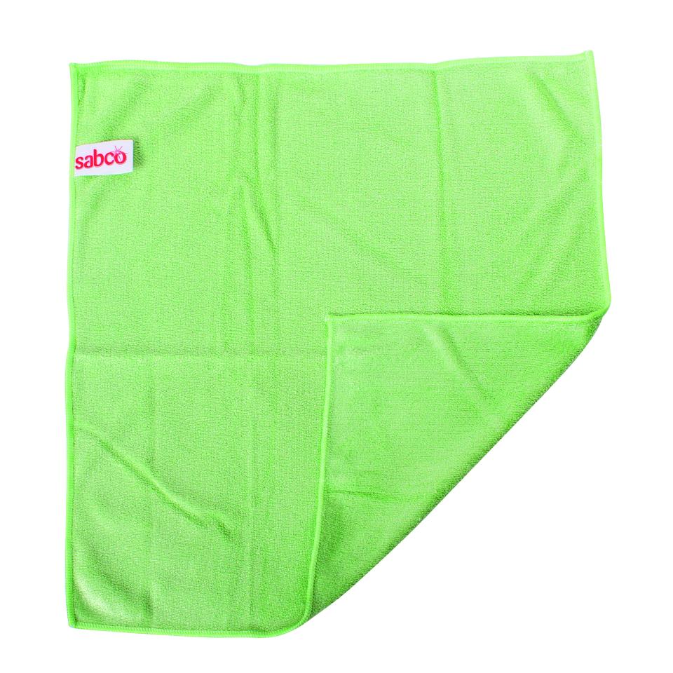 Sabco Millintex Microfibre Cloths Green Pk6