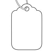 Avery White Merchandise Price Tags - Size 24H - 37 x 23 mm - 1000 Tags