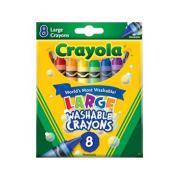 Crayola Washable Large Crayons Pack 8
