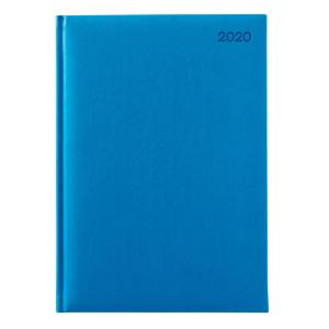 A4 2019 Day to Page Diary with Blue Hardback Cover
