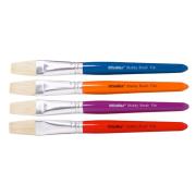 Winc Stubby Flat Paint Brush Hog Hair Assorted Colours