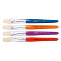Thumbnail image of Winc Stubby Flat Paint Brush Hog Hair Assorted Colours