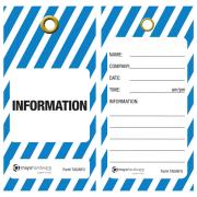 Tags Information Blue/Black/White Pack 25