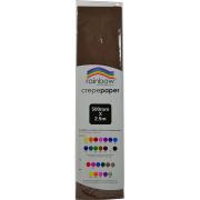 Rainbow Crepe Paper 500mmx2.5m Dark Brown