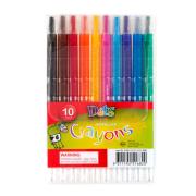 Dats Propelling Crayons Assorted Colours Pack 10