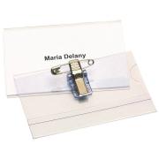 Rexel Name Tag Id Holder Pin & Clip 92x58mm Pack Of 50