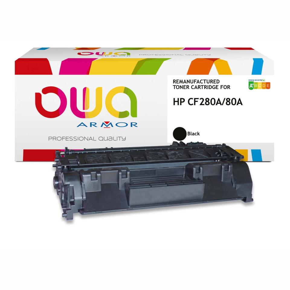OWA CF280A (80A) Black Toner Cartridge 2.7K Image