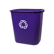 Rubbermaid Commercial Medium 26.6L Recycling Wastebasket Blue