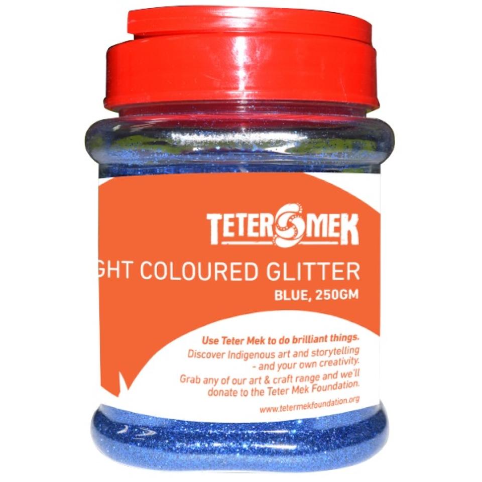 Teter Mek Bright Coloured Glitter 250g Blue