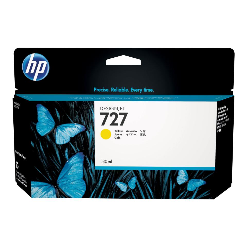 HP DesignJet 727 B3P21A Ink Cartridge 130ml Yellow