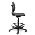 Thumbnail image of Chair Solutions LAB400 Drafter In Black Poly Shell