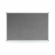 Visionchart Pinboard Corporate Felt 900x600mm Standard Frame Grey
