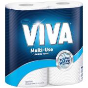 Kleenex VIVA 44301 Kitchen Towel 60 Sheet Roll White Twin Pack