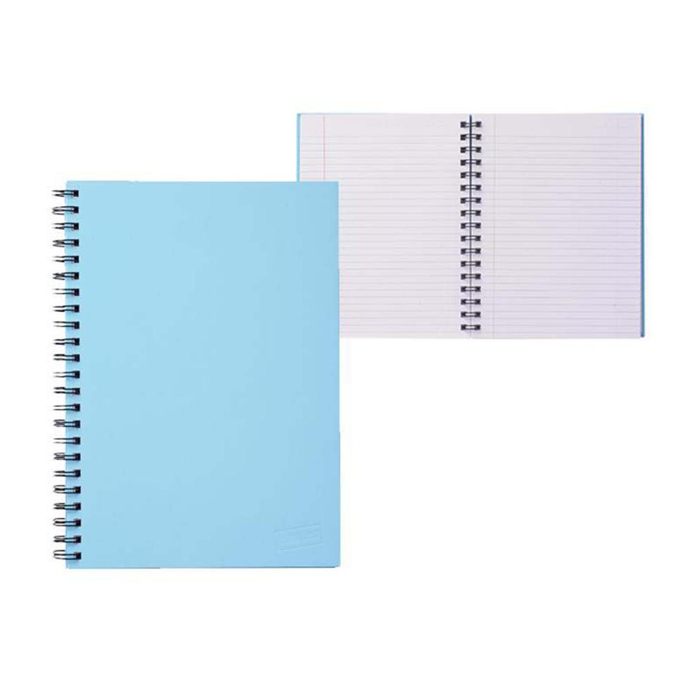 Winc Spiral Hardcover Notebook A4 Ruled 200 Page Blue