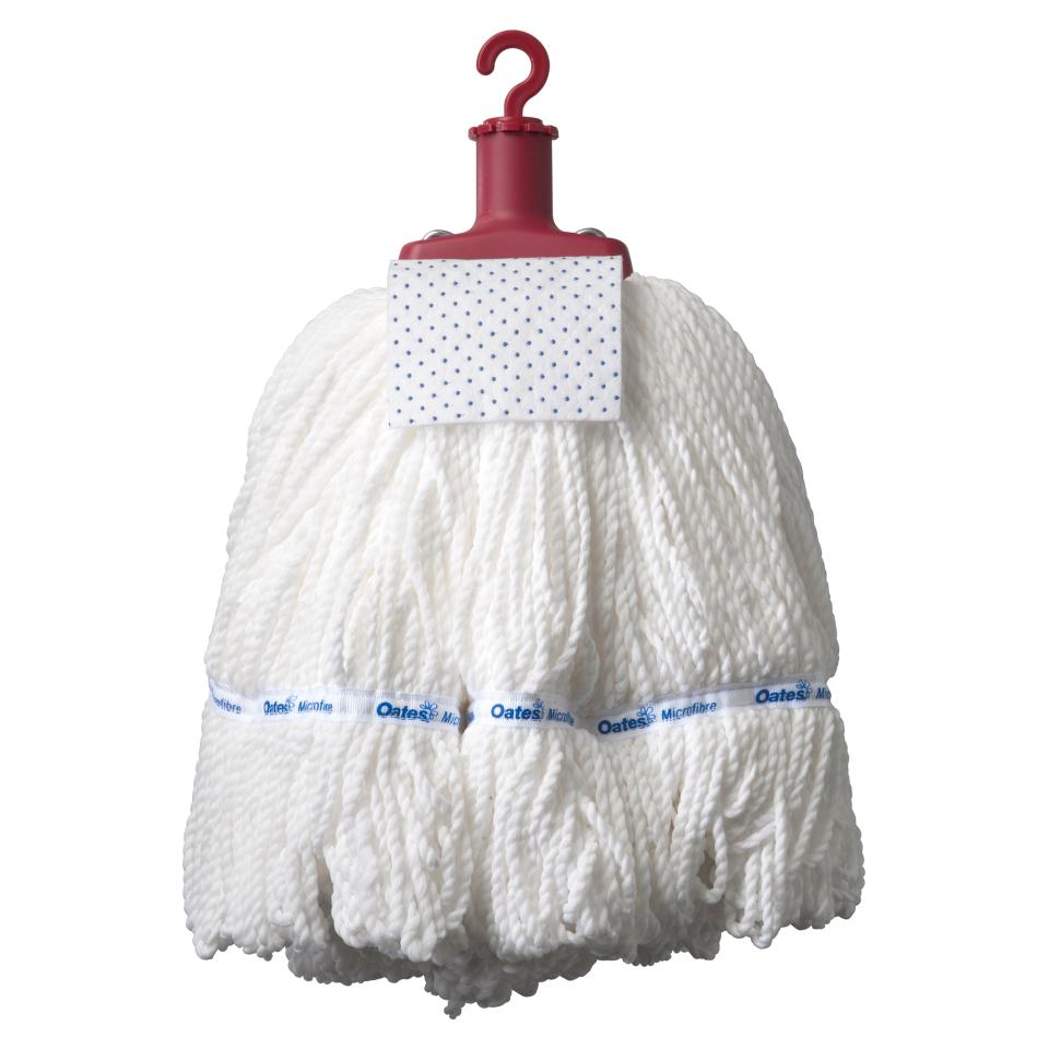 Oates 350gm Microfibre Commercial Round Mop Head Red Image