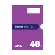 Winc Exercise Book QLD Year 2 A4 18mm Ruled 56gsm Red Margin 48 Pages