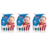 Drypers Nappies Toddler Large Pack 62 x 3 Carton 186
